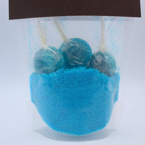 Blue Raspberry Dip n' Lick Crystal Lollies 2