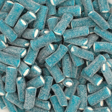 (550g Sweet Jar) Fizzy Blue Raspberry Bites