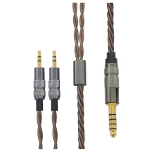(As show, One size) Headphone Upgrade Cable 4.4 To Dual 3.5mm Compatible With Sol Republic Track Hd