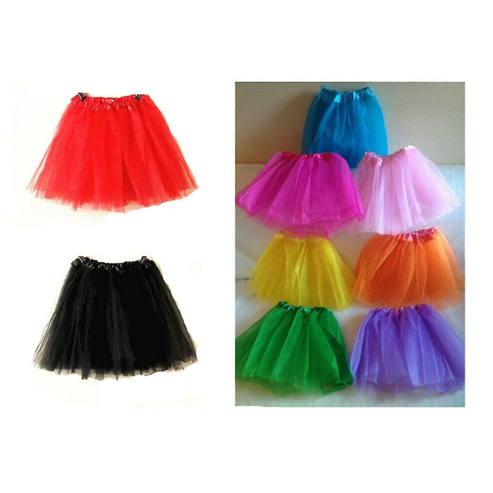 (Black, One size) High Quality New Tutu Skirt Skirts Lady Women Girls Kids Fancy Dress Hen Party