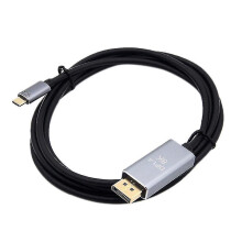 (As show, One size) Usb C To Dp Cable 8k 120hz Pvc 1.8m Aluminum Alloy Cable Compatible With Pc