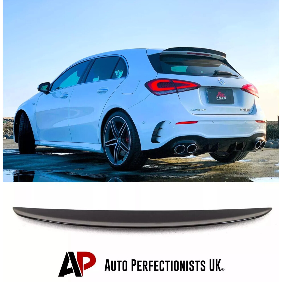 For Mercedes A35 A45 Amg Style A Class W177 Roof Spoiler Lip 2018+! Black 5061072660474