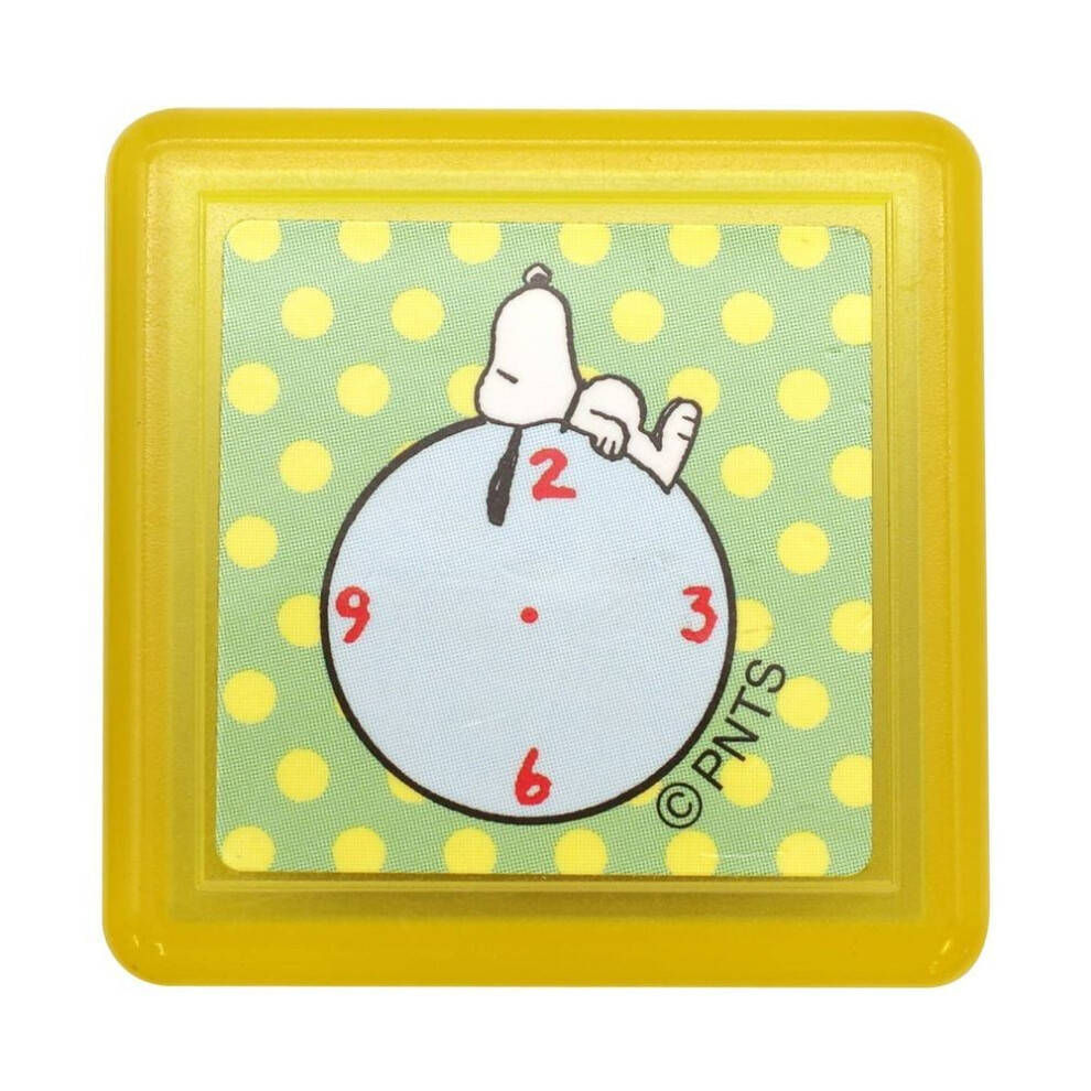 Kao Stamp Snoopy Penetration Seal Clock Children's 2208-180
