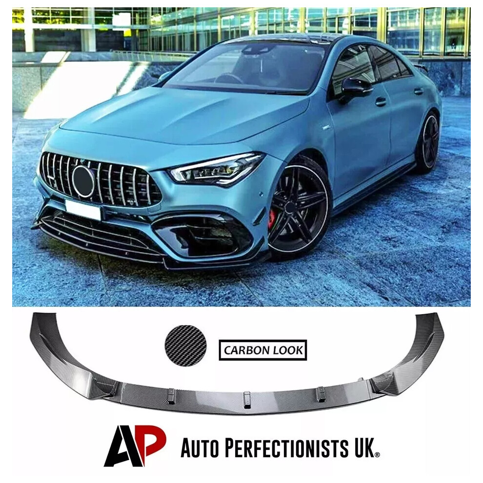 For Mercedes Cla45s Amg W118 C118 Front Splitter Spoiler Lip Kit 2019+ 5061072663949