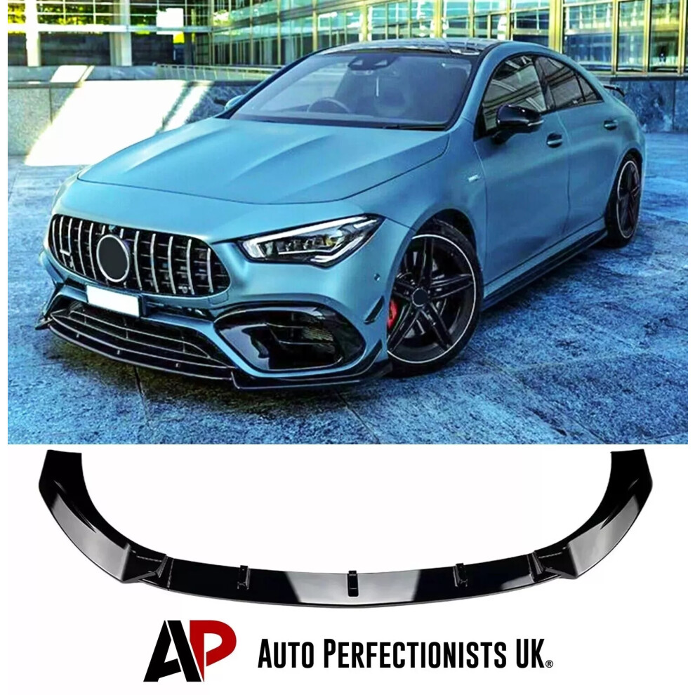 For Mercedes Cla45s Amg W118 C118 Splitter Spoiler Lip Kit 2019+ Black 5061072665431