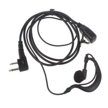 (As show, One size) Convenient Earhook Headset for Two Way Radios Improved Communication & Comfortable Wear for ICV8 V80 V80E V82 V85 F40
