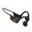 (dark blue, One size) Portable Bone Conduction Earphones with Memory Card Support Improve Work, Study, and Leisure Experience Wireless Headset  Black 1