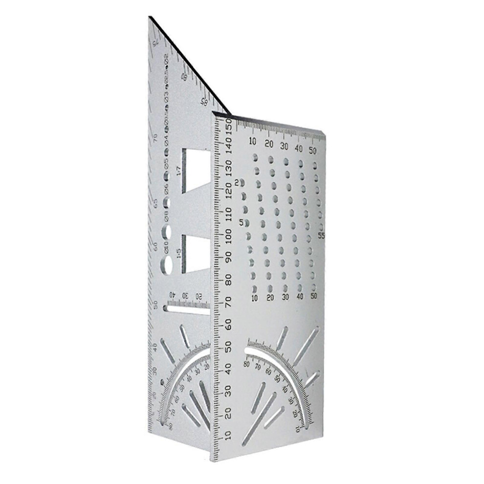 (As show, One size) Woodworking Square Size Measure Ruler Multifunctional Welltop 3D Mitre AngleMeasuring Tools Woodworking Accessories