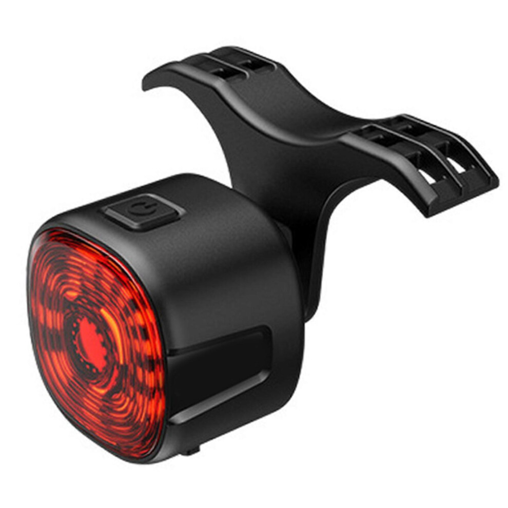 (As Show, One Size) Waterproof Bicycles Back Intelligent Bike Tail Cycling Safety Brake Tail Brake Sensing Bike Rear S Light
