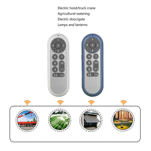 (7 keys, One size) Garage Door Remote Control 433mhz Wireless Remote Control 7/11/13 Button Programming Learning Garage Door Remote 1