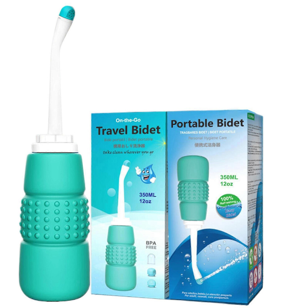(As show, One size) Handheld Tool 00ML Portable Women's Washer Private Parts Washer Baby Butt Cleaner Suitable for Different Requirements  English version boxe