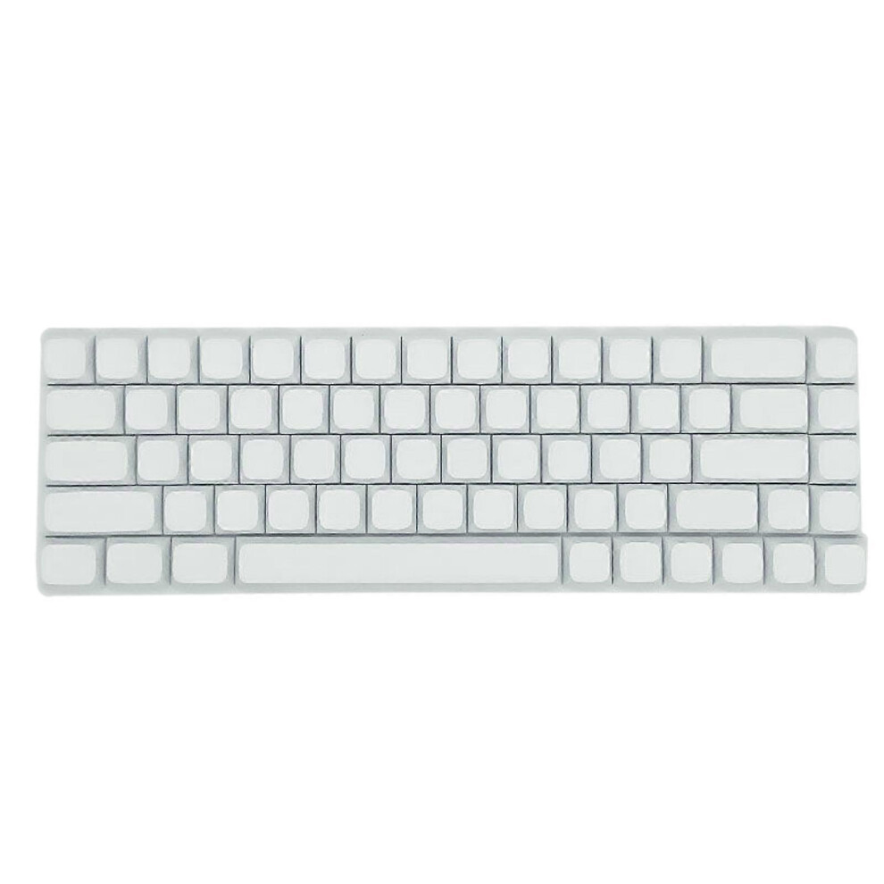 (As show, One size) Minimalistic Blank Keycaps  68Keys XDA PBT Keycaps Sublimations for Mechinery Keyboard Switches Keycap