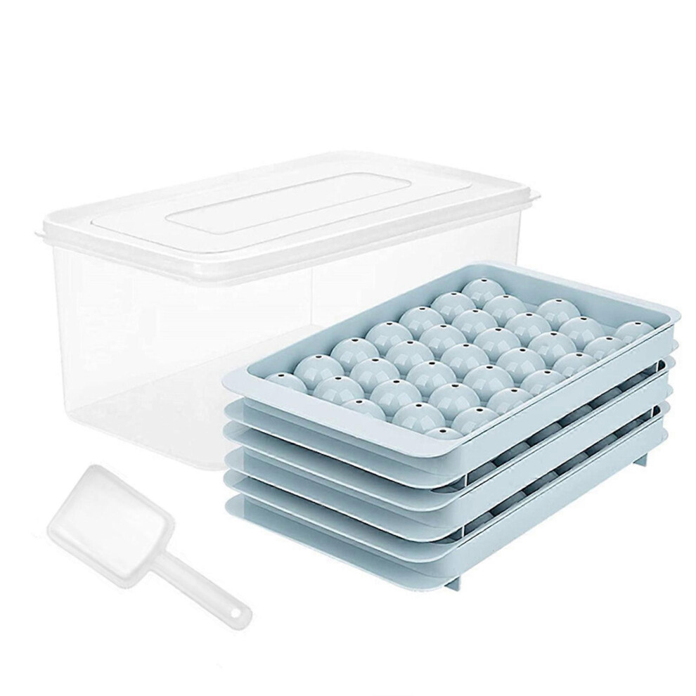 (2, One size) Mini Circulars Ices Cube Tray with Lid & Box Ices Ball Maker Molds Round Small Ices Cube Tray for Chilling Drink