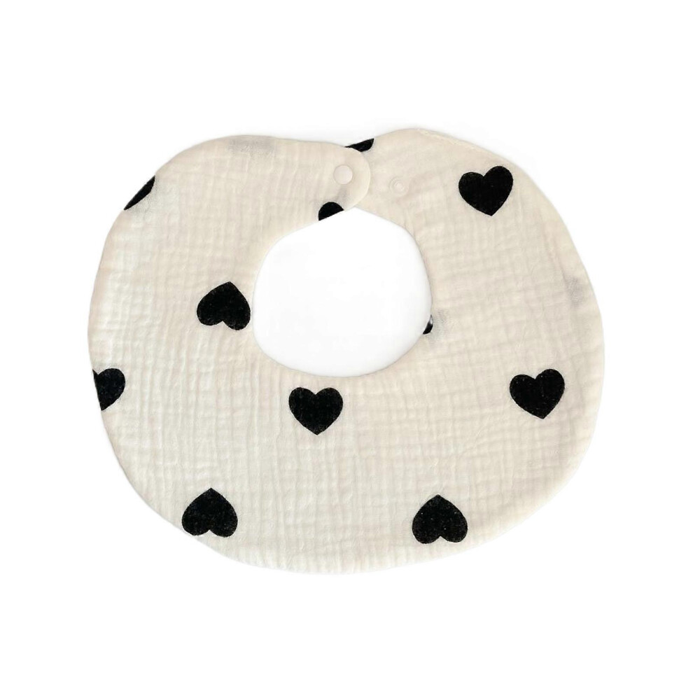 (As show, One size) 6-Layer Baby Cotton Bib for Eating Newborn Drooling Bib Saliva Towel Absorbent Burp Cloth Bandana Scarf for Infant