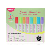 (As show, One size) 8PCS 8 Colors Liquid Chalk Pens Erasable Liquid Chalk Marker for Blackboard, Chalkboard, Window, Glass, Metal, Plastic