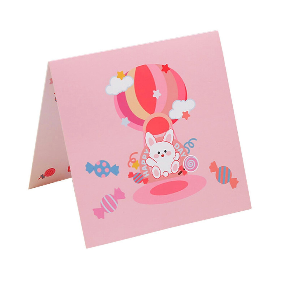 (A, One size) Cute Bear Music Greeting Cards for Birthdays 3D Cake Pop up Design with Led Music Surprise and Delightful Present