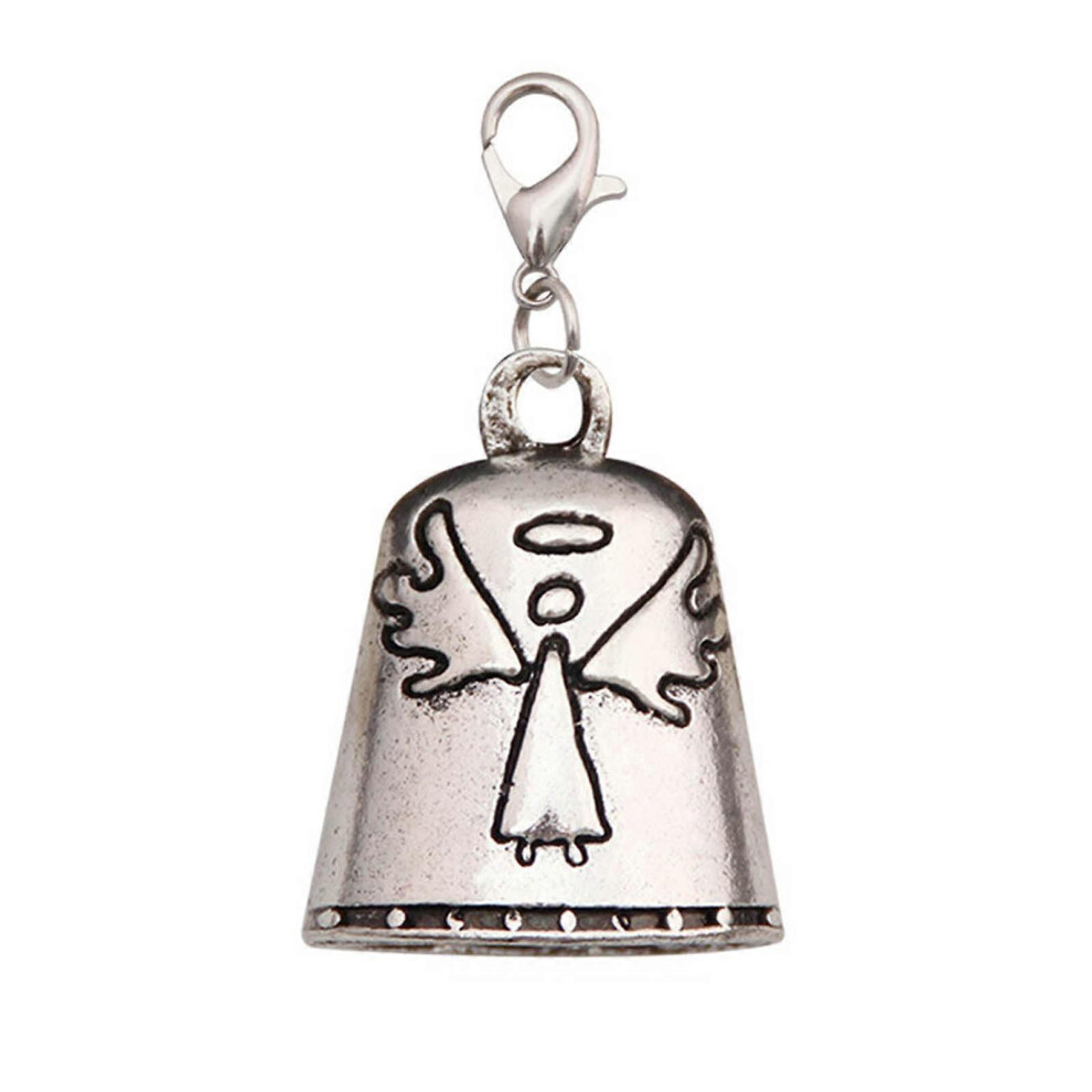 (As show, One size) Festival Angel Bell Keychain for Bag or Purse Blessing Bell Key Chain Pendant Decor Hanging Ornament Fashion Jewelry