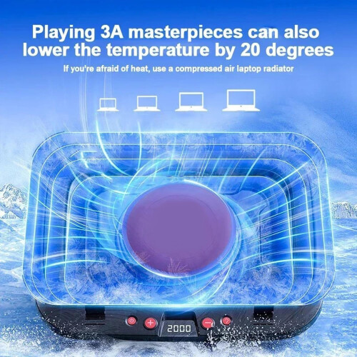 Notebook Cooling Pad Adjustble Powerful Fan Efficient Heat Dissipation and Comfortable Use in Any Setting 1