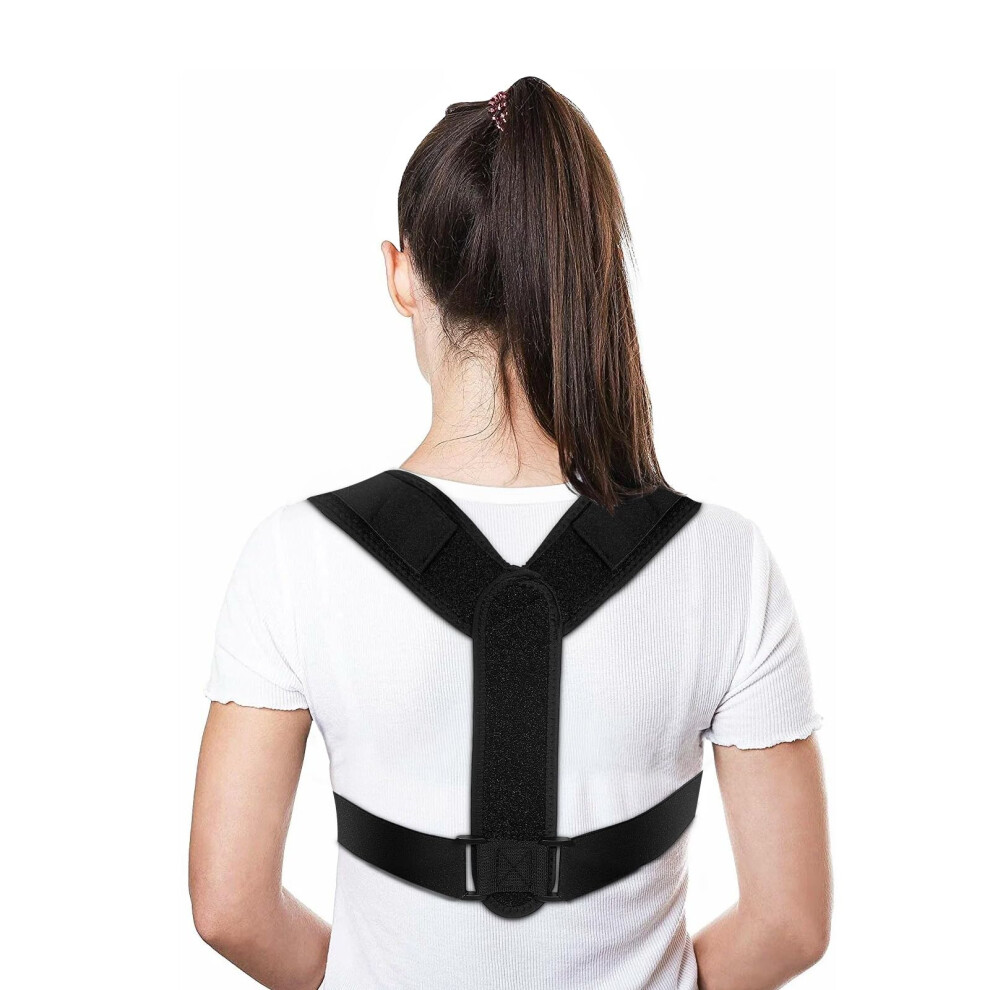 Posture Corrector for Women  Men, Adjustable Back Brace, Upper Spine Support