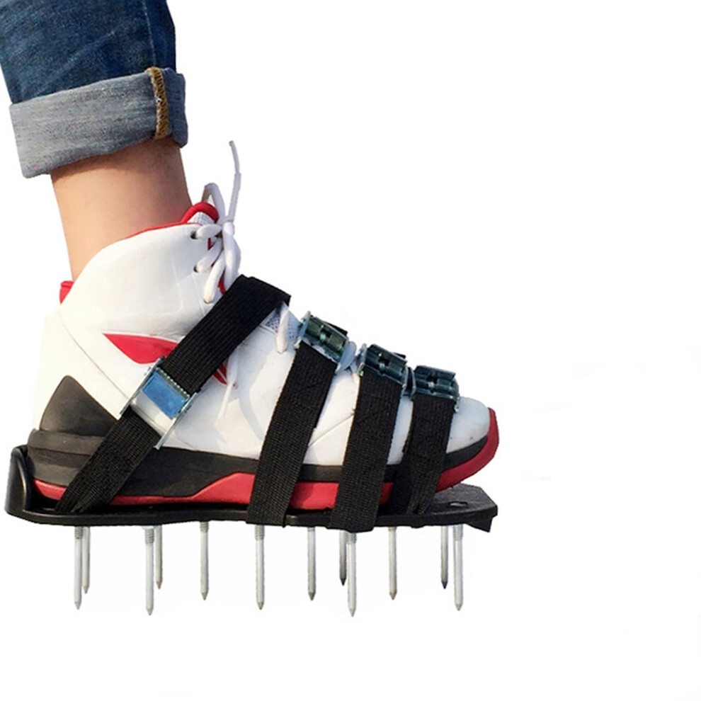 Manual Lawn Aerators Shoes Metal Buckles Spiked Sandals Garden Tool