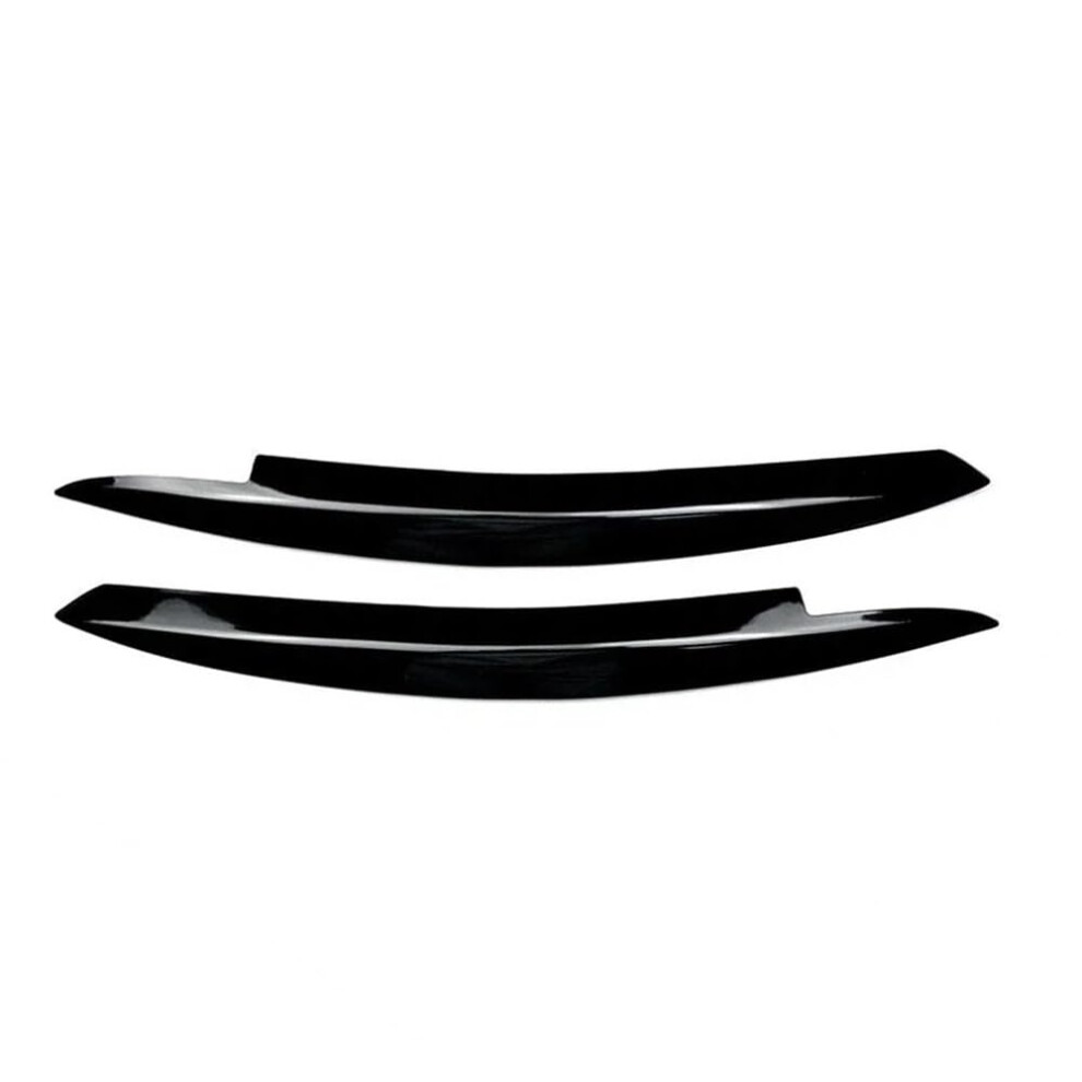 Car Headlight Eyebrow, Gloss Headlight Eyebrow Trim, Compatible For Vw Golf 6 Mk6 Gti Gtr 20092013 Black 689788508924