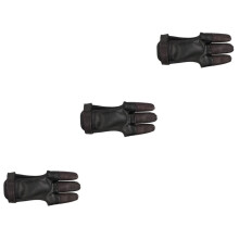 3pcs Shooting Glove Wear-Resistant Archery Glove for Outdoor Professional Bow Finger Guard Accessory