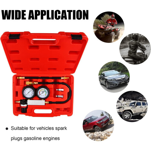 Professional Cylinder Leak Down Tester Kit with Dual Pressure Gauges – Precision Engine Compression Diagnostic Tool 2