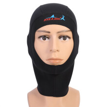 1/3Mm Bib Hood Diving Neoprene Scuba Snorkeling Wetsuit Hood Surf Divers Hat for Men Women (S(1Millimeter)) Scuba Hood Diving Hood