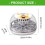 (As show, One size) Intelligent Eggs Incubator 12 Eggs Hatching Incubator Duck Quail Eggs Incubators with Fully Automatic Eggs Turning 3