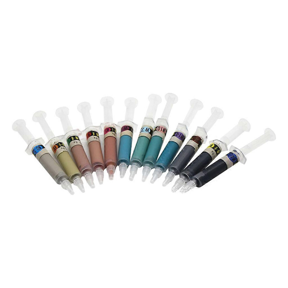 (As show, One size) 12 Pcs Diamond Lapping Paste Polishing Compound Syringes 0.5 to 40 Micron for Final Polishing Metal and Jewelry Gemstone
