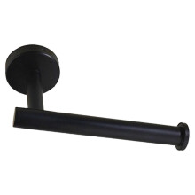 (Black, One size) Toilet Roll Holders Wall Mounted Designs Sturdy Stainless Steel Construction for High Humidity Area Bathroom Use Black