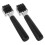 2pcs Soundproofing Roller Screen Tool Roller Black Wallpaper Smoothing Roller Wooden Alloy Car Plastic 1