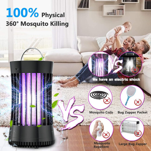 USB Electronic Rechargeable Mosquito Killer Lamp/Bug Zapper for Summer Trip,Outdoor 1