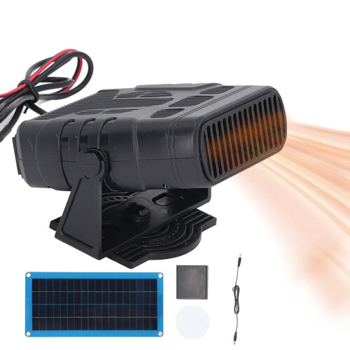 Solar Panel Greenhouse Heater Kit, Hot Air Electric Heater, Solar Heater with USB