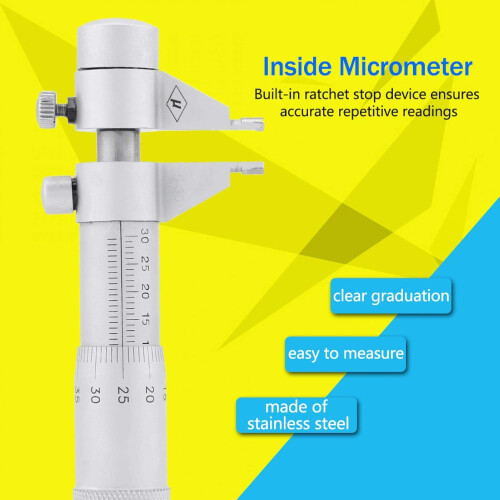 Hole Micrometers, Designed With Locking Device, WearResisting And Inside Micrometer, for School Home 1