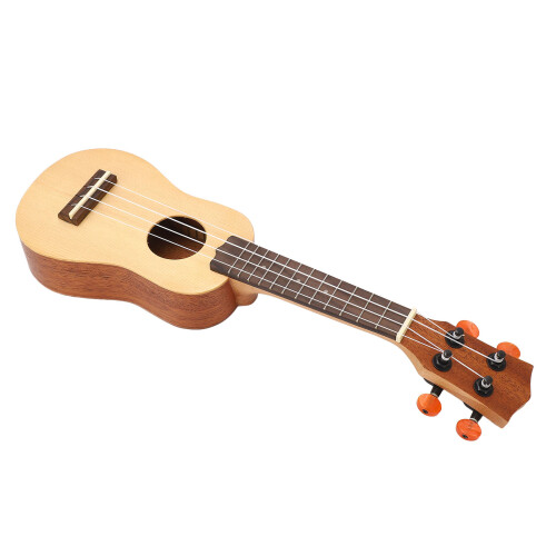 16 Inch Solid Spruce Wood Ukulele 4 String Mini Guitar