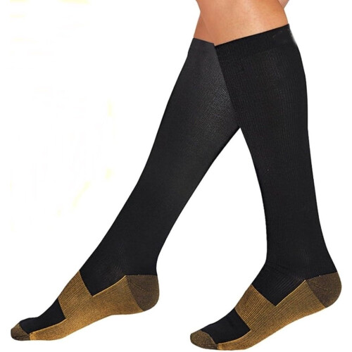 Graduated Compression Socks (2 Pair) Calf High Men Women Support Stocking. 1