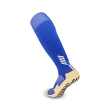 (Blue Unisex shock absorbent designed Socks Gift, kids) Long Anti-slip Grip Football Socks For Men Women Boys Girls Rugby Sports Sock Hot