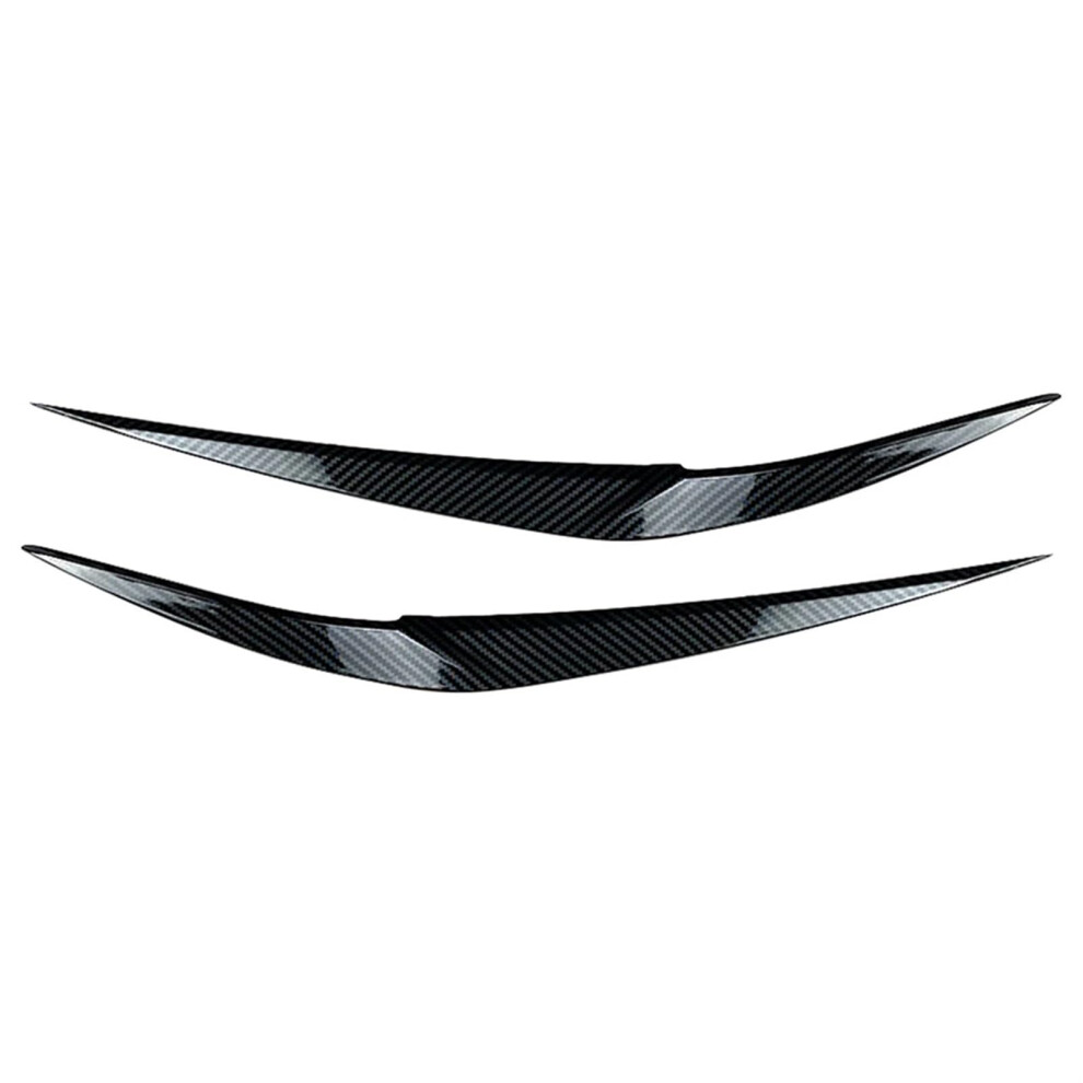 Car Carbon Fiber Look Headlight Eyebrow Eye Lashes Compatible For Bmw X1 F48 2016 2017 2018 2019 (Carbon Fiber Look) 689788514697