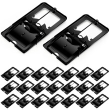 24 Pcs Classic Metal Rat Traps Reusable Mouse Trap Humane Effective Snap Rat Killer