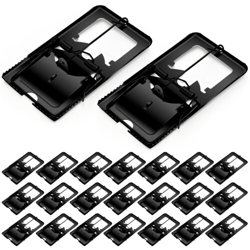 24 Pcs Classic Metal Rat Traps Reusable Mouse Trap Humane Effective Snap Rat Killer