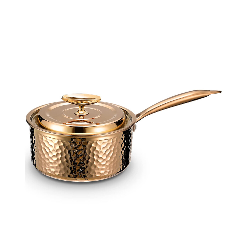 Uncoated Nonstick Saucepan for Home Kitchen 2 Quart