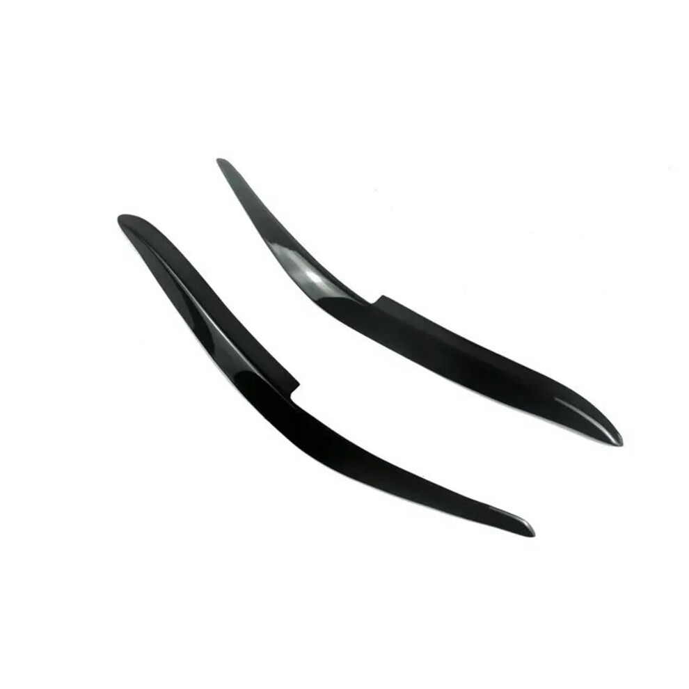 Car Headlights Eyebrows, Abs Gloss Headlight Eyebrow Trim Compatible For Honda Accord 1998 1999 2000 2001 2002 Black 689788516370