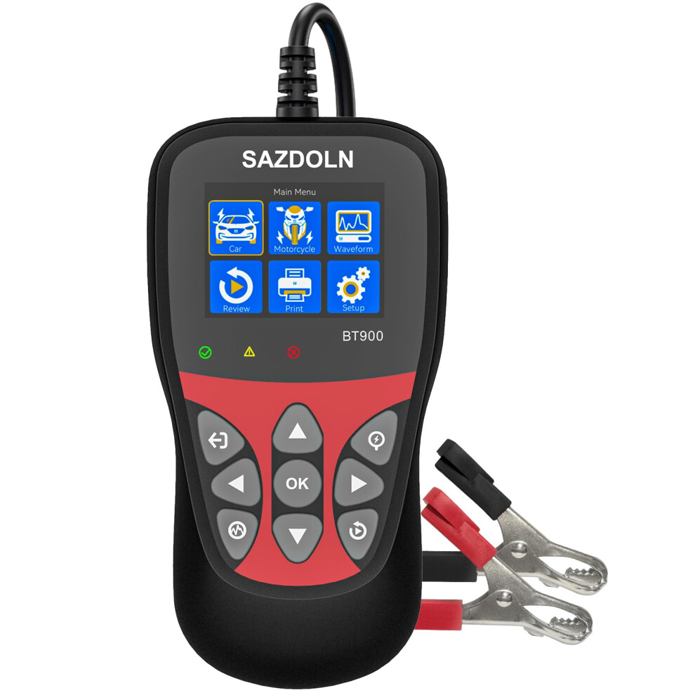 Bt900 Car Battery Tester 6V 8V 12V,Automotive 100 2000Cca Battery Load Tester Analyzer 689788516486