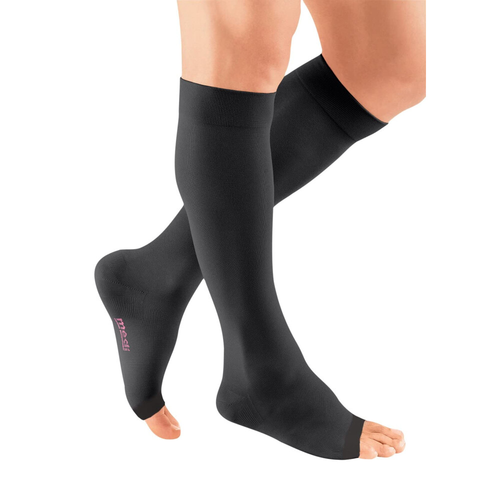 Plus for Men  Women, 3040 mmHg, Calf High Compression Stocking, Open Toe