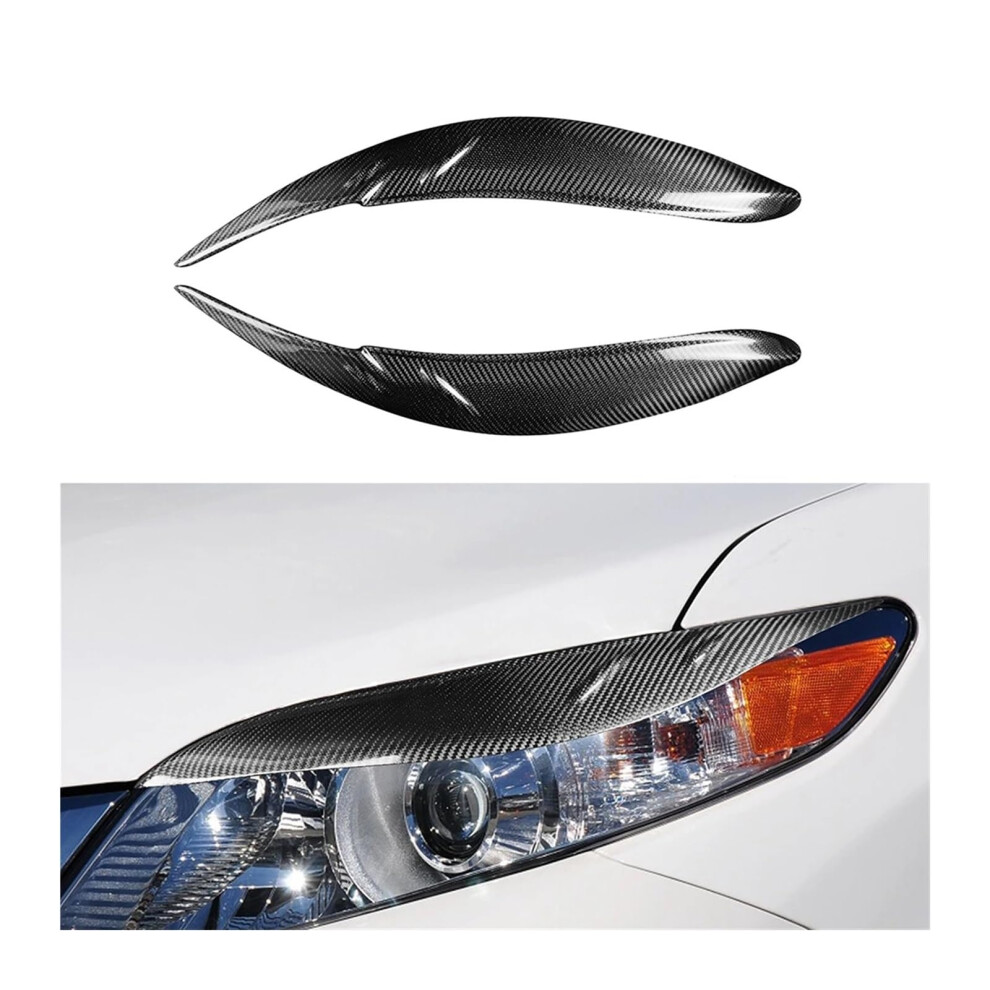 Car Headlights Eyebrows, Abs Carbon Fiber Look, Headlight Eyebrow Trim Compatible For Toyota Sienna Le Se 20112017 689788516721