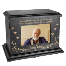 Wooden Cremation Memorial Urns for Burial Funeral Ashes Holds Up to 250 LBS