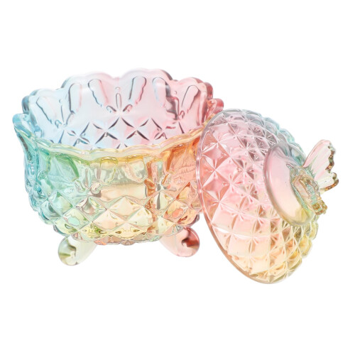 Unique Decorative Glass Candy Dish for Kitchen Office Use
