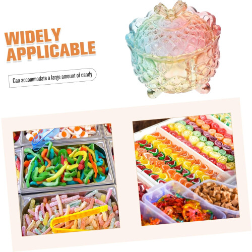 Unique Decorative Glass Candy Dish for Kitchen Office Use 1