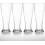 4 Pack Nucleated Pilsner  Glasses for  Drinking Bliss 16 oz 4